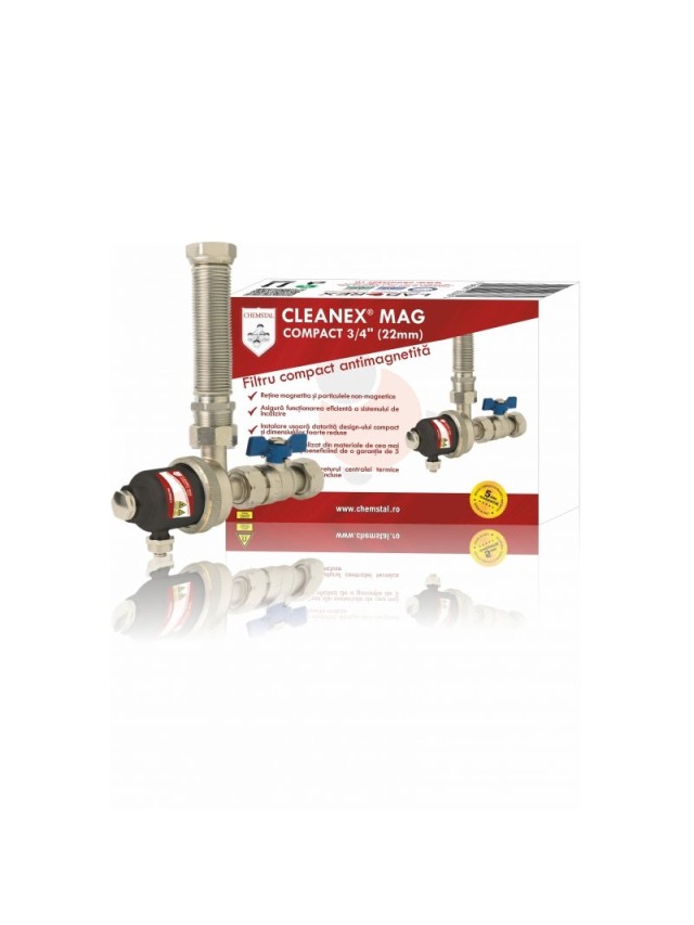 Filtru antimagnetita compact Chemstal Mag Compact 3/4| 5 ani garantie
